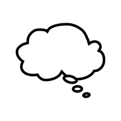 Bubble communication message speak icon. Isolated and flat illustration. Vector graphic