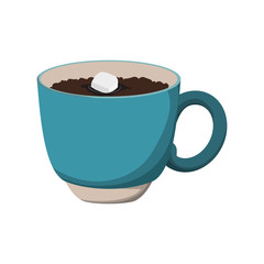 chocolate drink mug sweet delicious icon. Isolated and flat illustration. Vector graphic