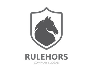 Vector horse logo template