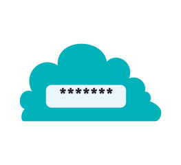 cloud computing wifi web global communication technology icon. Isolated and flat illustration. Vector graphic