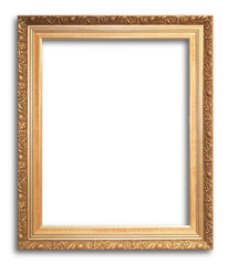 Gold Old picture frame