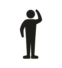 soldier armed forces military icon. Isolated and flat illustration. Vector graphic