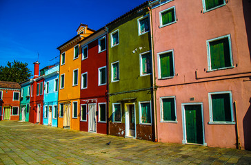 Fototapeta na wymiar Colorful Italian Buildings