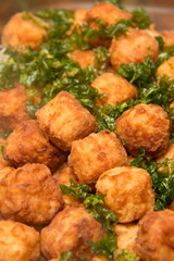 Fried shrimp balls Asian food