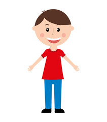 little boy face icon