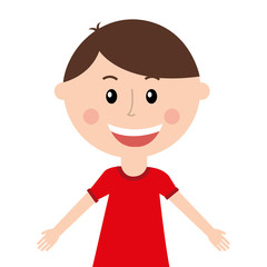 little boy face icon