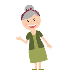 grandparents silhouette isolated icon