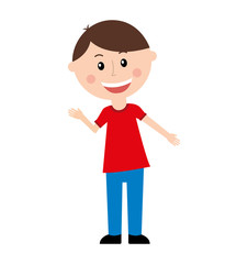 little boy face icon