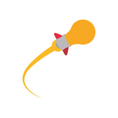 light bulb rocket start up innovation icon. Isolated and flat illustration. Vector graphic