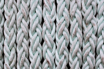 synthetic ropes are laid in rows