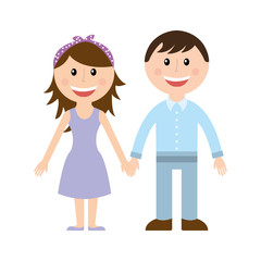 couple man woman love icon