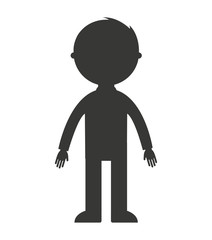 father silhouette isolated icon