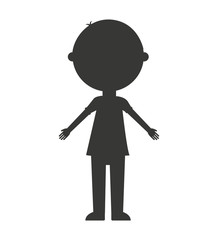 father silhouette isolated icon