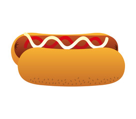 hot dog fast food icon