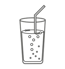 soda glass drink beverage silhouette icon