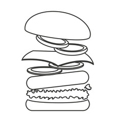 hamburger fast food icon