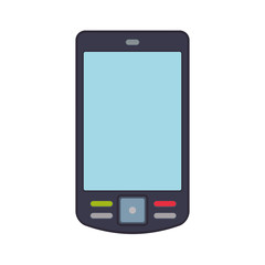 smartphone mobile cellphone gadget communication icon. Isolated and flat illustration. Vector graphic