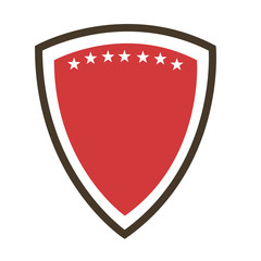 frame with stars isolated icon