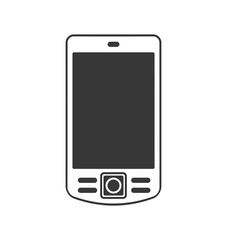 smartphone mobile cellphone gadget communication icon. Isolated and flat illustration. Vector graphic