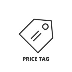 Line icon. Price tag