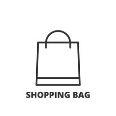 Line icon. Shopping bag