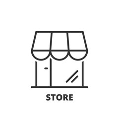 Line icon. Store