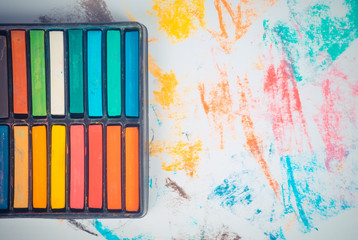 bright vibrant colours for art work