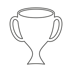 trophy green isolated icon