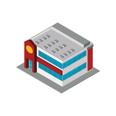 store market shop building icon. Isolated and flat illustration. Vector graphic