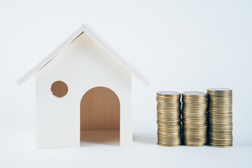 saving coins to buy a house