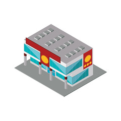 store market shop building icon. Isolated and flat illustration. Vector graphic