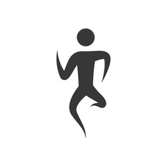 pictogram action move sport fitness icon. Isolated and flat illustration. Vector graphic