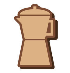 teapot kitchen isolated icon