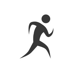 pictogram action move sport fitness icon. Isolated and flat illustration. Vector graphic