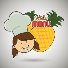 kids menu design
