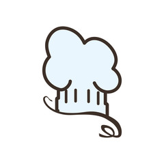 Chefs hat menu kitchen restaurant icon. Isolated and flat illustration. Vector graphic