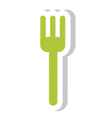fork cutlery tool isolated icon