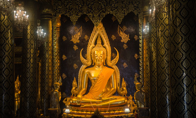 golden Buddha statue, North of Thailand.