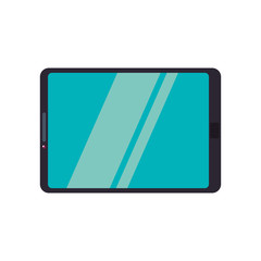 tablet gadget technology communication icon. Isolated and flat illustration. Vector graphic