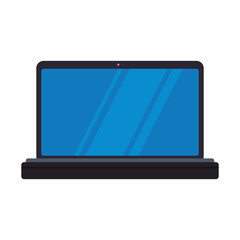 laptop gadget technology communication icon. Isolated and flat illustration. Vector graphic