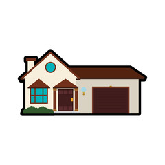 home house building real estate icon. Isolated and flat illustration. Vector graphic