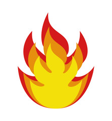 fire flame isolated icon