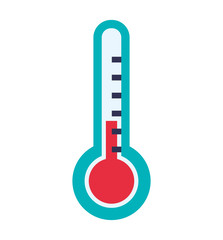 thermometer temperature science glass icon. Isolated and flat illustration. Vector graphic