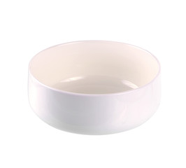 White bowl isolated on white background