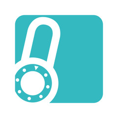 safe secure padlock security isolated icon