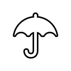 umbrella weather rain protection icon. Isolated and flat illustration. Vector graphic
