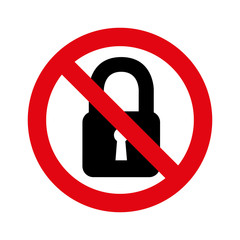 denied circle red prohibited icon