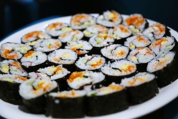homemade sushi