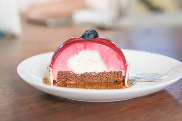 Rasberry Mousse Cake