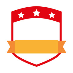 frame with ribbon isolated icon design